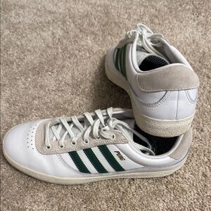 adidas White and Green puig Sneakers